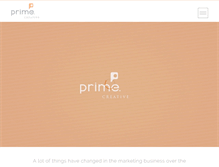 Tablet Screenshot of primecreative.ca